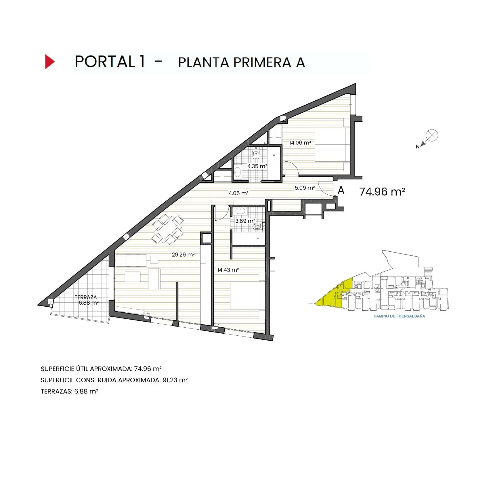 Ficha Portal 1 Planta 1 A