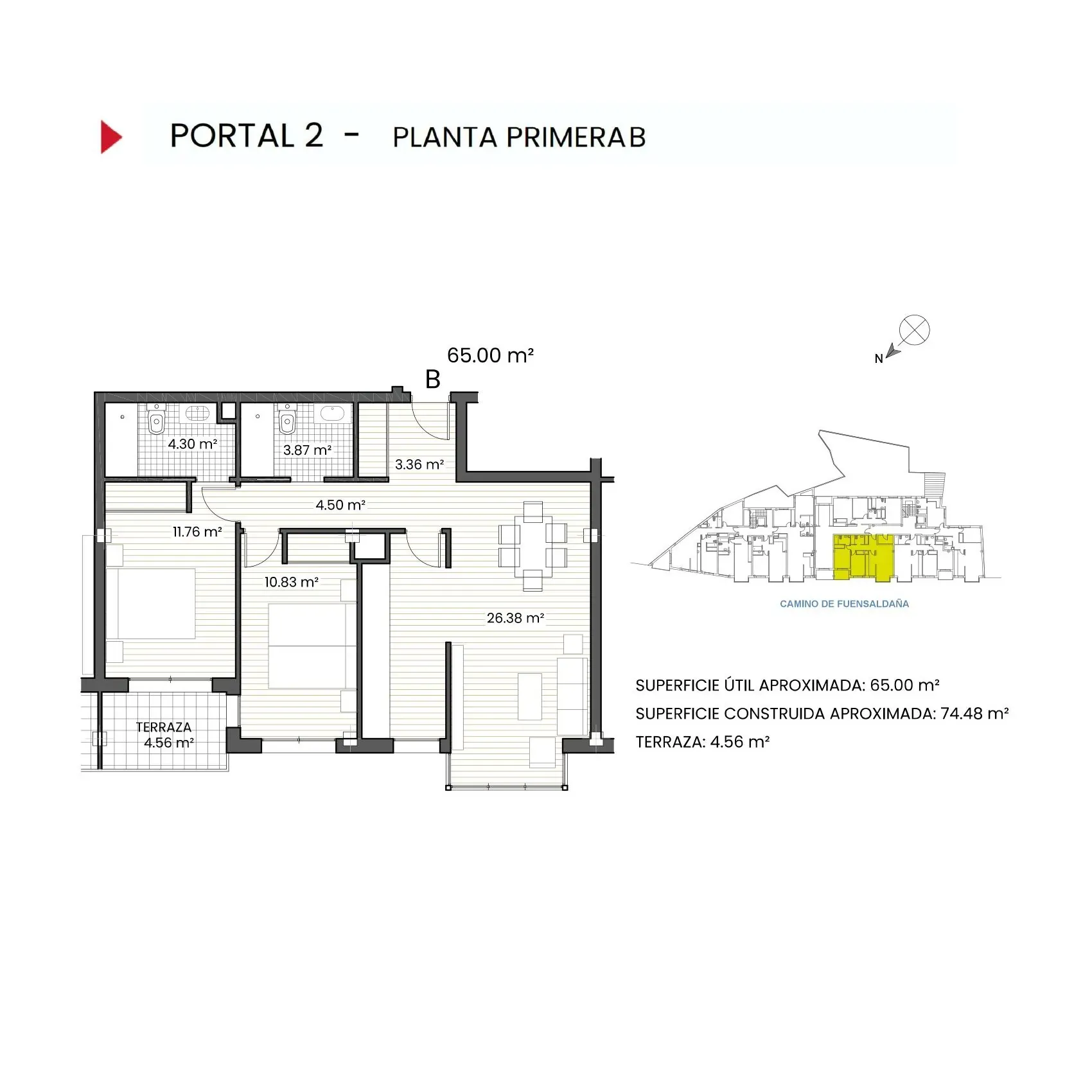 Ficha Portal 2 Planta 1 B