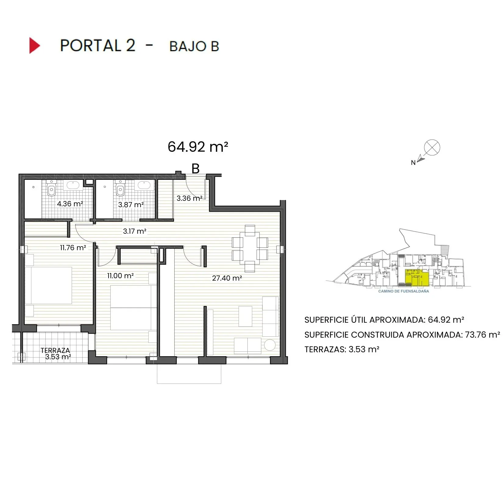 Ficha Portal 2 Bajo B